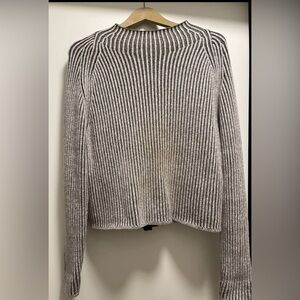 Lululemon cotton cashmere blend mock neck sweater